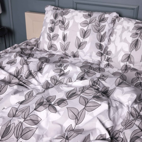 Фото - Комплект постільної білизни дитячий MirSon Бязь 17-0695 Silver Foliage 110х140 (2200010452624)